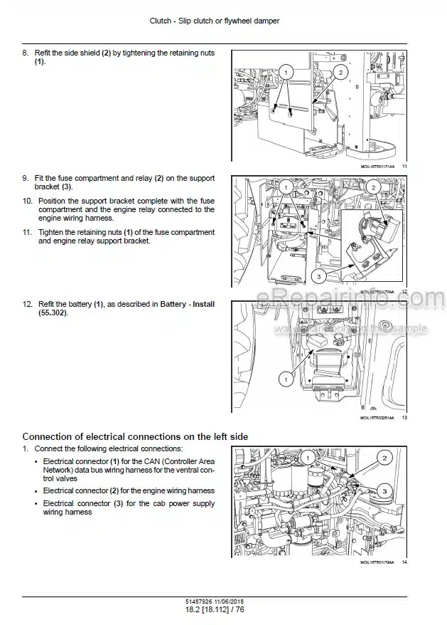 Photo 1 - New Holland T5.100 T5.110 T5.120 Electro Command Service Manual Tractor 51487926