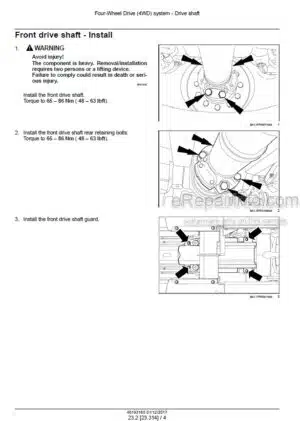 Photo 8 - New Holland B100C B100CLR B100CTC B110C B110CTC B115CTC Stage IV Service Manual Tractor Loader Backhoe 48126557