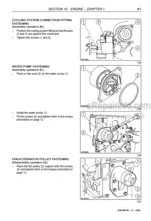 Photo 4 - New Holland VM3080 VL5060 VL5070 VL5080 Repair Manual Grape Harvester 87613077B