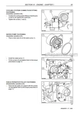 Photo 1 - New Holland VM3080 VL5060 VL5070 VL5080 Repair Manual Grape Harvester 87613077B