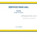 Photo 4 - New Holland VX7090 Service Manual Grape Harvester 84404824B