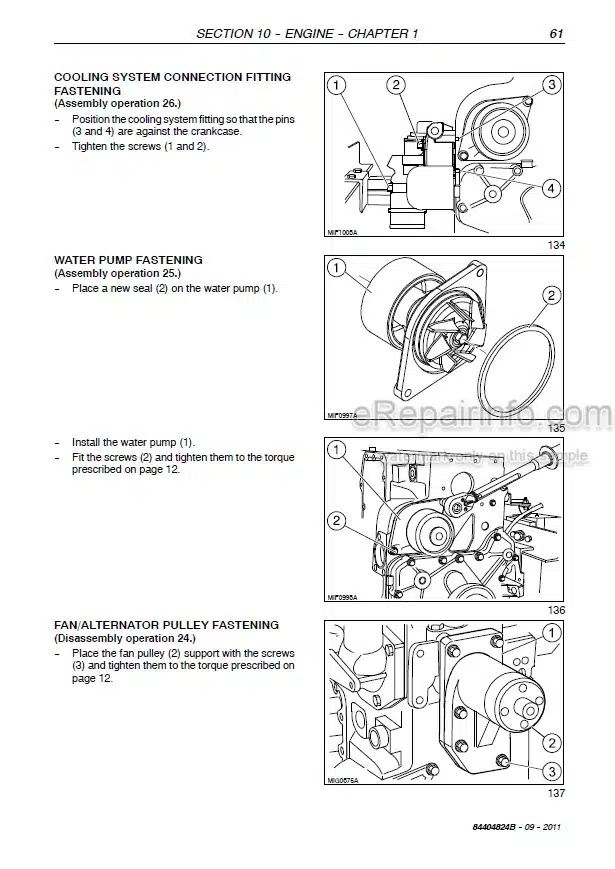 Photo 1 - New Holland VX7090 Service Manual Grape Harvester 84404824B
