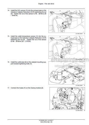 Photo 3 - New Holland W110D Stage IV Service Manual Wheel Loader 51428226