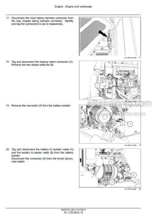 Photo 7 - New Holland 3040CVT 3045CVT 3050CVT Boomer Service Manual Compact Tractor 84126849A