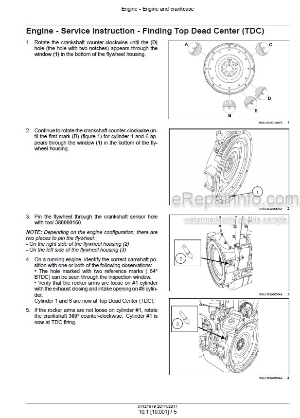 Photo 1 - CNH Cursor 10 Tier 4A Interim Stage IIIB Service Manual Engine 51421979