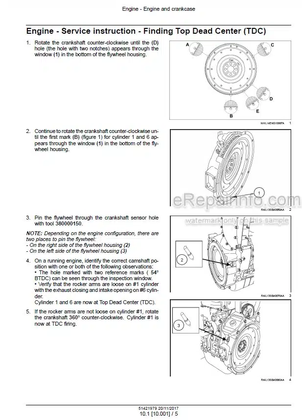 Photo 1 - CNH Cursor 10 Tier 4A Interim Stage IIIB Service Manual Engine 51421979