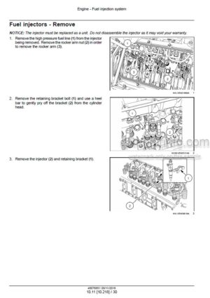 Photo 5 - CNH Cursor 9 Tier 4B Final Stage IV Service Manual Engine 48076851