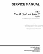 Photo 3 - CNH NEF Tier 4B Final Stage IV Service Manual Engine 48076871