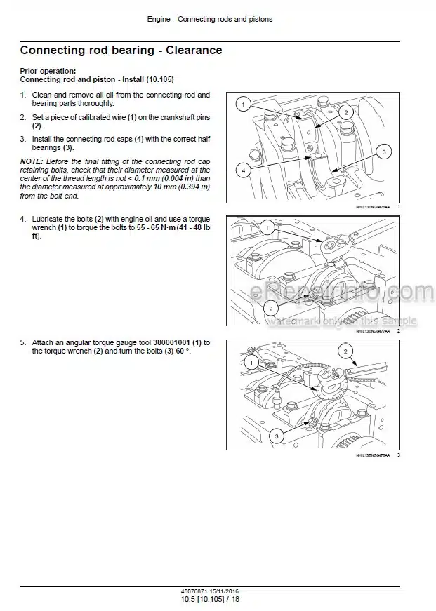 Photo 1 - CNH NEF Tier 4B Final Stage IV Service Manual Engine 48076871