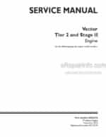 Photo 4 - CNH Vector Tier 2 Stage II Service Manual Engine 84586876