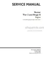 Photo 4 - CNH Vector Tier 2 Stage II Service Manual Engine 84586876
