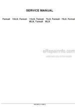 Photo 4 - Case 100JX 110JX 70JX 75JX 80JX 90JX Farmall Service Manual Compact Tractor 48012897