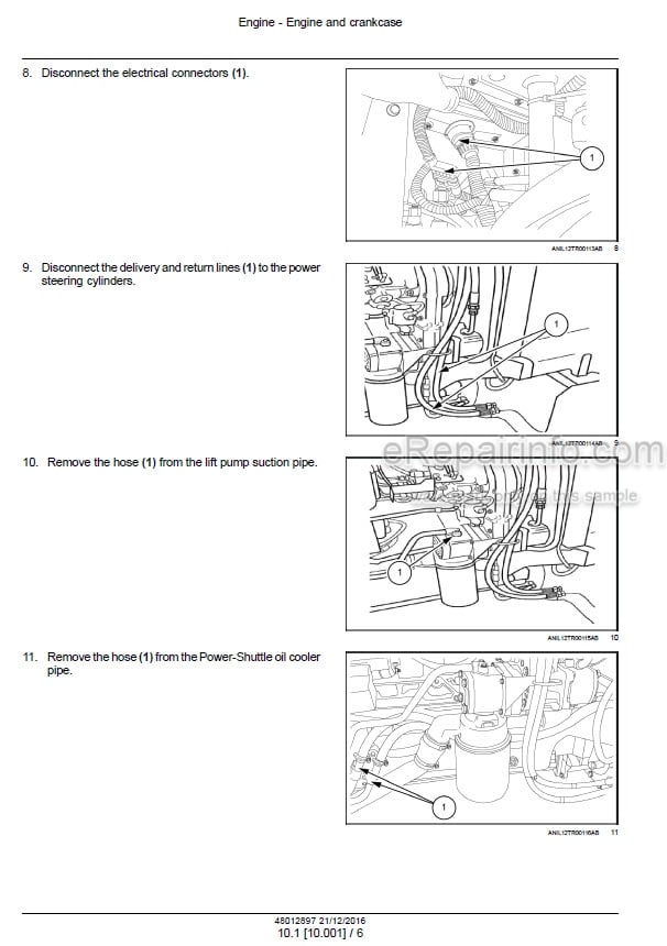 Photo 1 - Case 100JX 110JX 70JX 75JX 80JX 90JX Farmall Service Manual Compact Tractor 48012897
