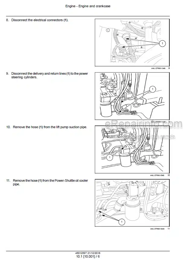 Photo 1 - Case 100JX 110JX 70JX 75JX 80JX 90JX Farmall Service Manual Compact Tractor 48012897