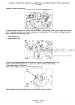 Photo 12 - Case 100 110 115 120 125 130 140 Maxxum Multicontroller Service Manual Tractor