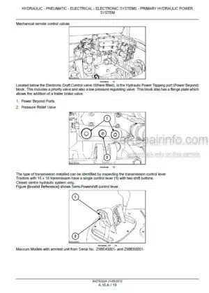 Photo 13 - Case 100 110 115 120 125 130 140 Maxxum Multicontroller Service Manual Tractor