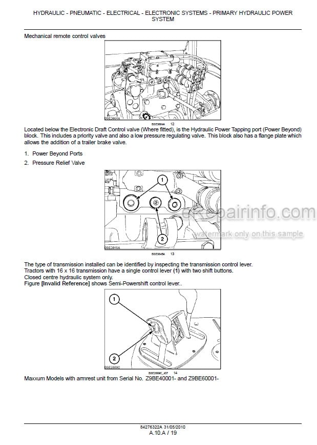 Photo 1 - Case 100 110 115 120 125 130 140 Maxxum Multicontroller Service Manual Tractor