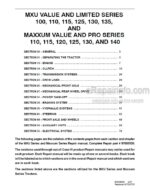 Photo 4 - Case 100 110 115 125 130 135 140 MXU Maxxum Limited Pro Series Repair Manual Tractor 87659930