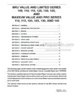 Photo 4 - Case 100 110 115 125 130 135 140 MXU Maxxum Limited Pro Series Repair Manual Tractor 87659930