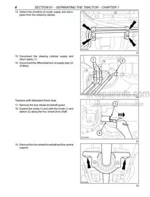 Photo 13 - Case 100 110 115 125 130 135 140 MXU Maxxum Limited Pro Series Repair Manual Tractor 87659930