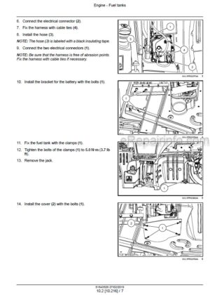 Photo 10 - Case 100 110 120 Luxxum Stage IV Service Manual Tractor 51543529