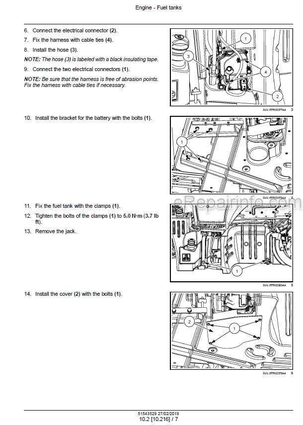 Photo 1 - Case 100 110 120 Luxxum Stage IV Service Manual Tractor 51543529