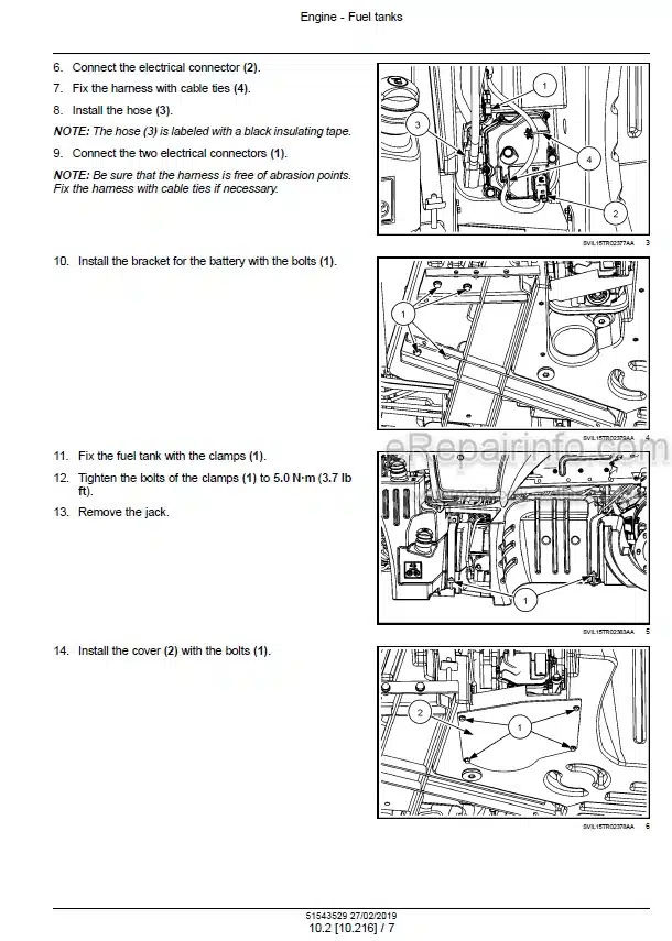 Photo 1 - Case 100 110 120 Luxxum Stage IV Service Manual Tractor 51543529