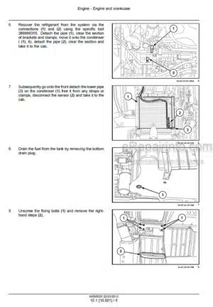 Photo 11 - Case 105U EP 115U EP 95U EP Farmall Service Manual Tractor 84568025