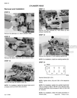 Photo 8 - Case 1100 Series Service Manual Tractor 7-37440R0