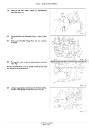 Photo 8 - Case 110U 120U Farmall Service Manual Tractor 51487935