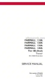Photo 4 - Case 110A 120A 130A 140A Farmall Tier 4B Final Service Manual Tractor 47924636