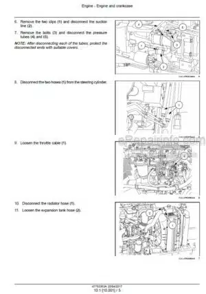 Photo 3 - Case 110A 120A 130A Farmall Tier 3 Service Manual Tractor 47793363A