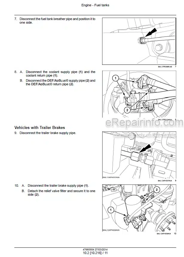 Photo 1 - Case 110EP 110 115EP 115 120EP 120 125EP 125 130EP 130 135EP 135 140EP 140 Maxxum Multicontroller CVT Tier 4A Service Manual Tractor 47665854