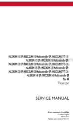 Photo 3 - Case 110EP 110 115EP 115 120EP 120 125EP 125 130EP 130 135EP 135 140EP 140 Maxxum Multicontroller CVT Tier 4A Service Manual Tractor 47665854