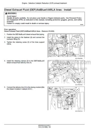 Photo 1 - Case 110U 120U Farmall Service Manual Tractor 48038308