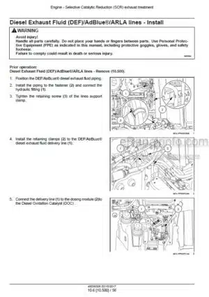 Photo 7 - Case 110U 120U Farmall Service Manual Tractor 51487935