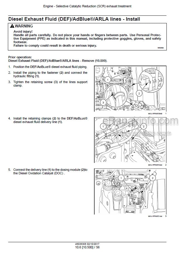 Photo 1 - Case 110U 120U Farmall Service Manual Tractor 48038308