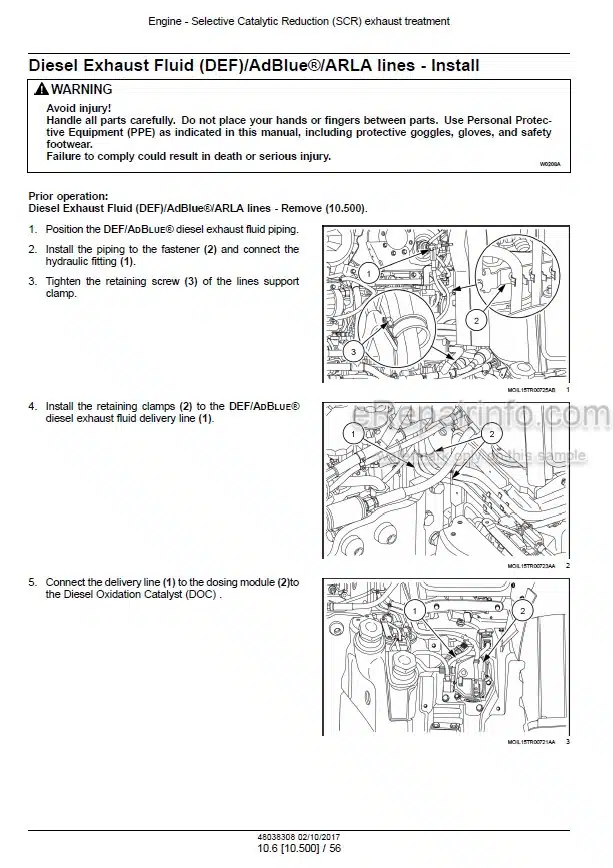 Photo 1 - Case 110U 120U Farmall Service Manual Tractor 48038308