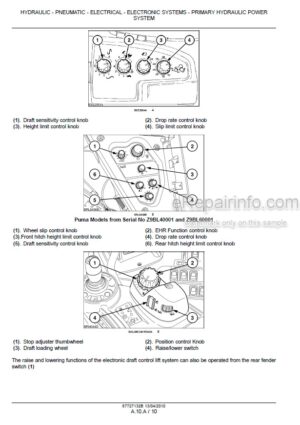 Photo 12 - Case 115 125 140 155 Puma Multicontroller Service Manual Tractor 87727132BNA