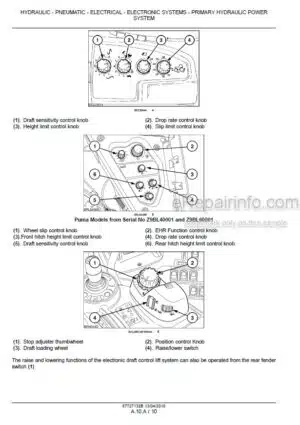 Photo 6 - Case 115 125 140 155 Puma Multicontroller Service Manual Tractor 87727132BNA