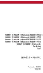 Photo 4 - Case 115 115CVT 125 125CVT 135 135CVT 145 145CVT 150 Maxxum Multicontroller Tier 4B Final Service Manual Tractor 47938724