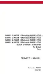 Photo 4 - Case 115 115CVT 125 125CVT 135 135CVT 145 145CVT 150 Maxxum Multicontroller Tier 4B Final Service Manual Tractor 47938724