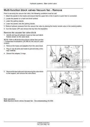 Photo 11 - Case 1225 Early Riser Service Manual Rigid Trailing Planter 47682582