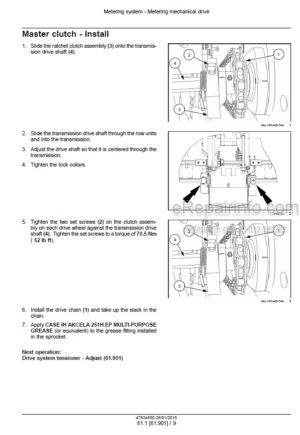 Photo 9 - Case 1235 Early Riser Service Manual Mounted Stacker Planter 47834650