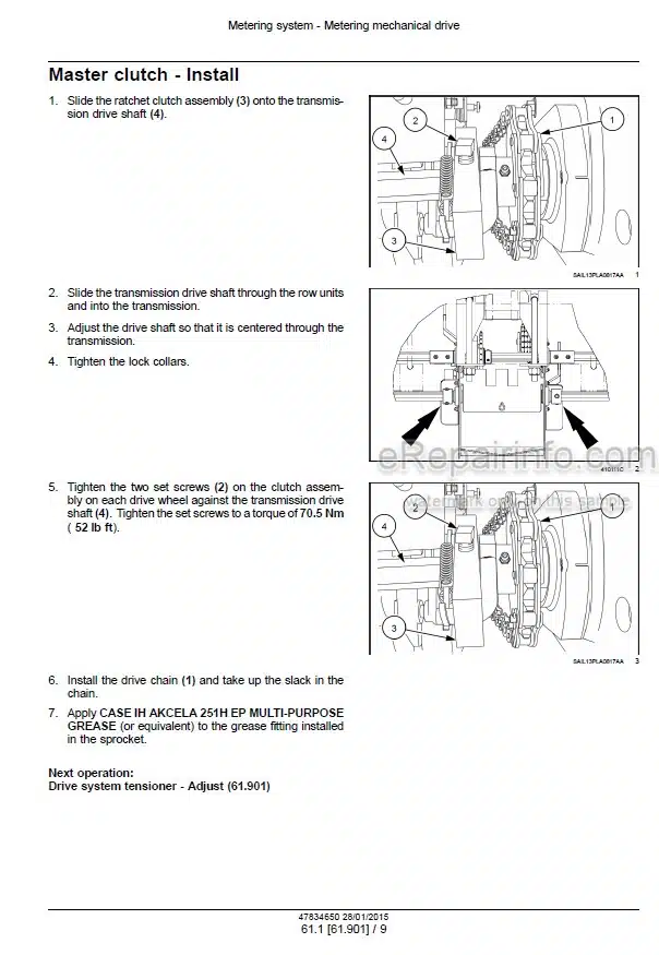 Photo 1 - Case 1235 Early Riser Service Manual Mounted Stacker Planter 47834650