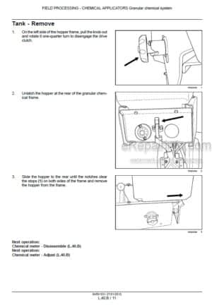 Photo 8 - Case 1240 Early Riser Service Manual Pivot Transport Planter 84591531