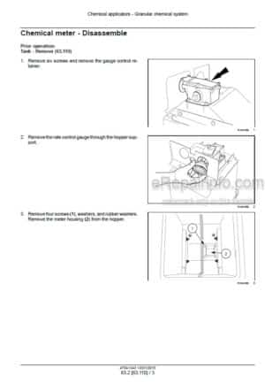 Photo 2 - Case 1245 Early Riser Service Manual Pivot Transport Planter 47541343