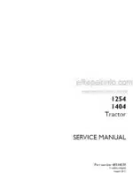 Photo 5 - Case 1254 1404 Service Manual Tractor 48144038