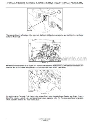 Photo 10 - Case 130 145 160 130CVX 145CVX 160CVX Puma Service Manual Tractor 84477591A