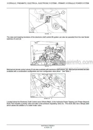 Photo 11 - Case 130 145 160 130CVX 145CVX 160CVX Puma Service Manual Tractor 84477591A